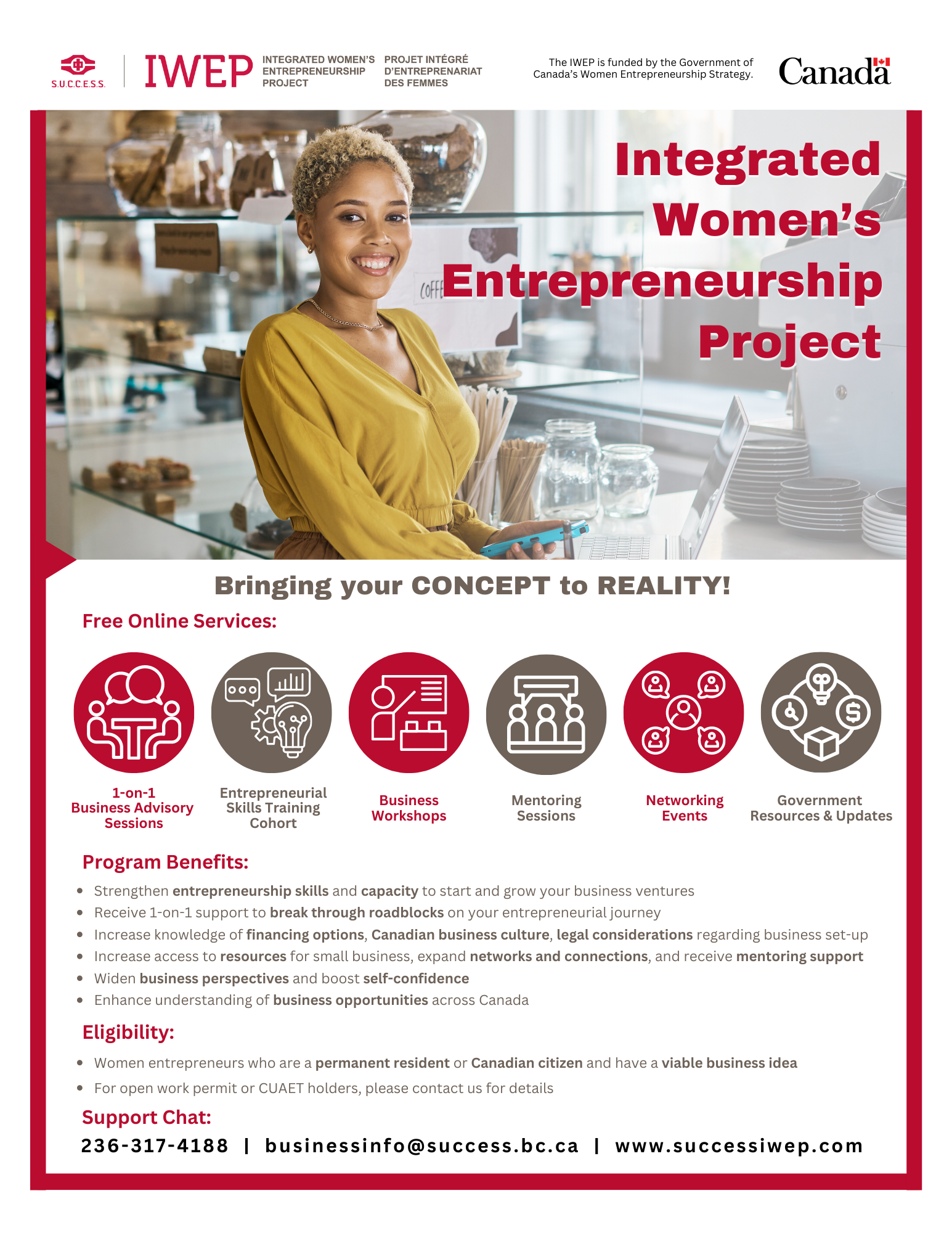 Integrated Women's Entrepreneurship Project - NewToBC